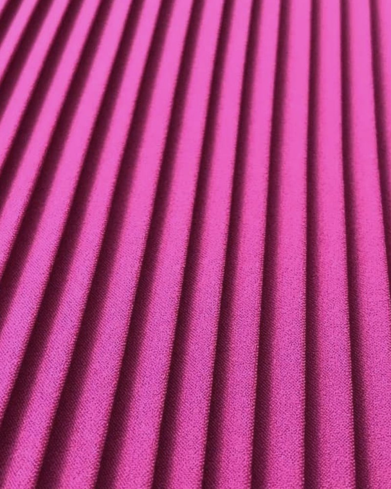 Pembe Düz Plise