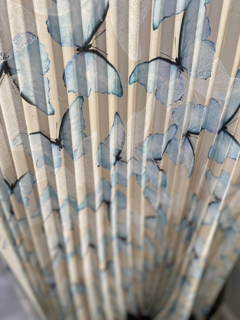 Kırık Beyaz Plise Kumaş